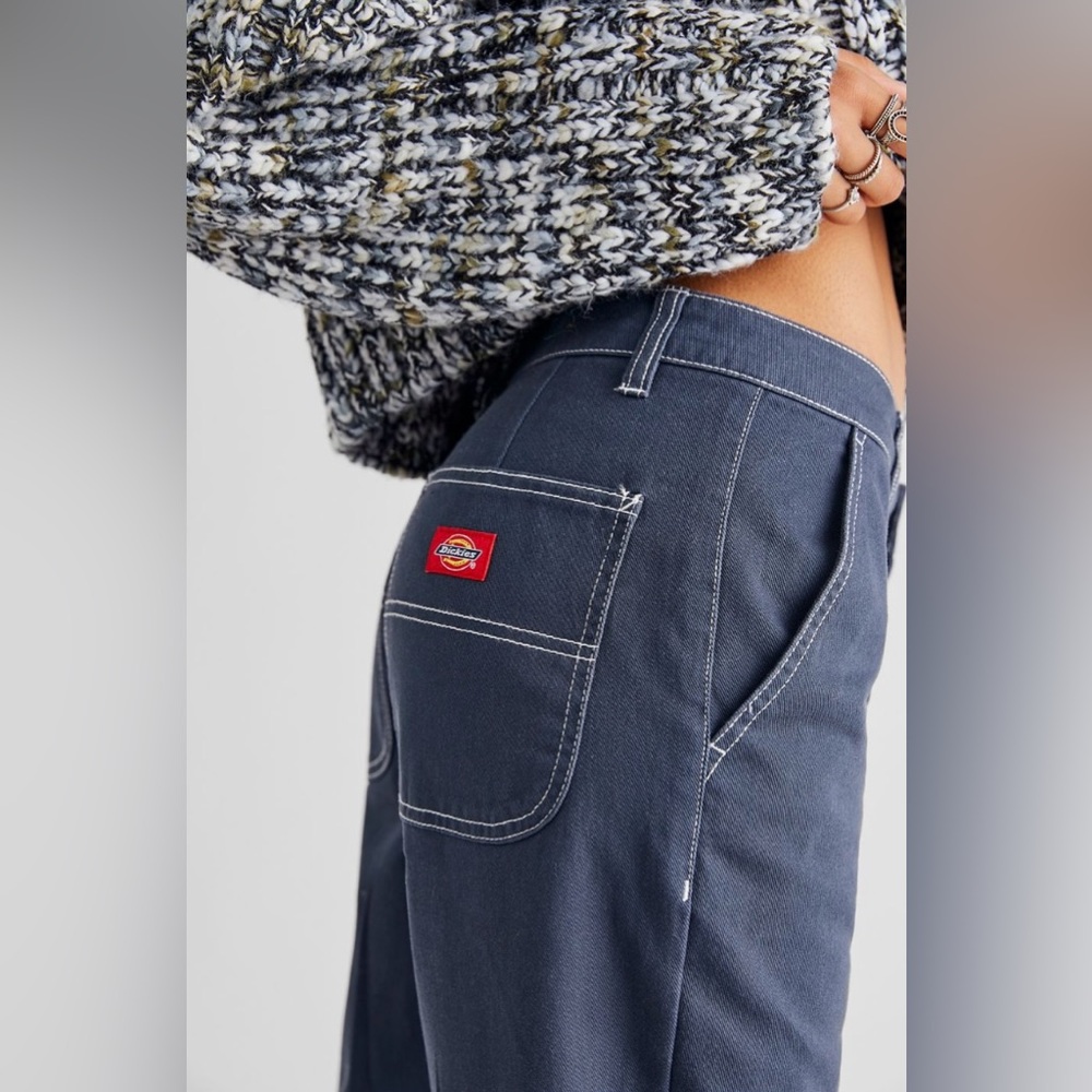 NEW-Free People-NWT-Dickies Industrial Pants, Air Force Blue, Size 5/27